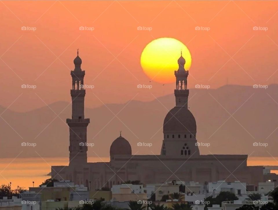 Beautiful architectural decorations in the Sultanate of Oman.