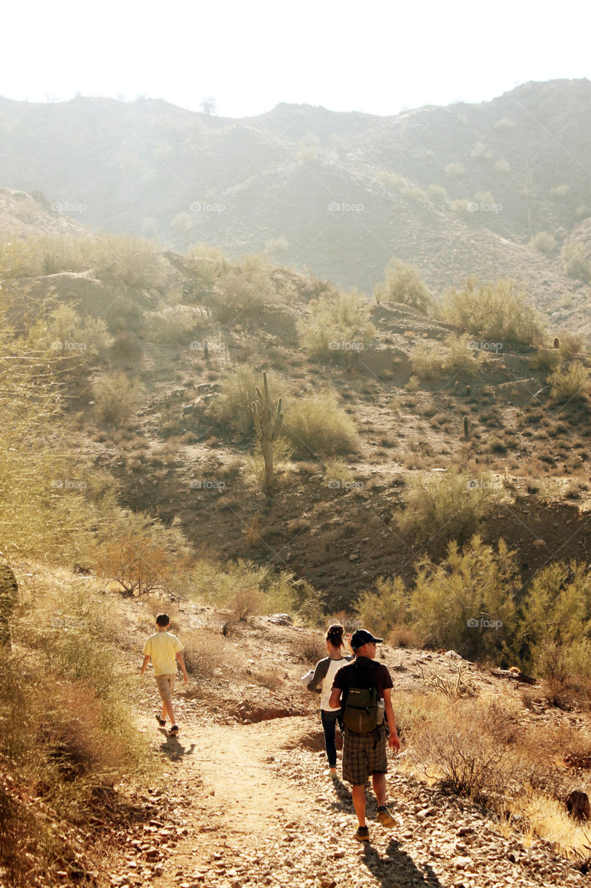 Desert hiking