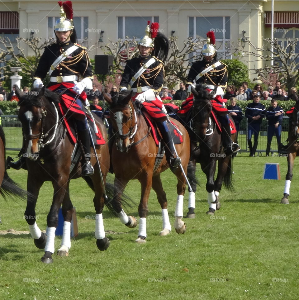 horse parade in Deauville