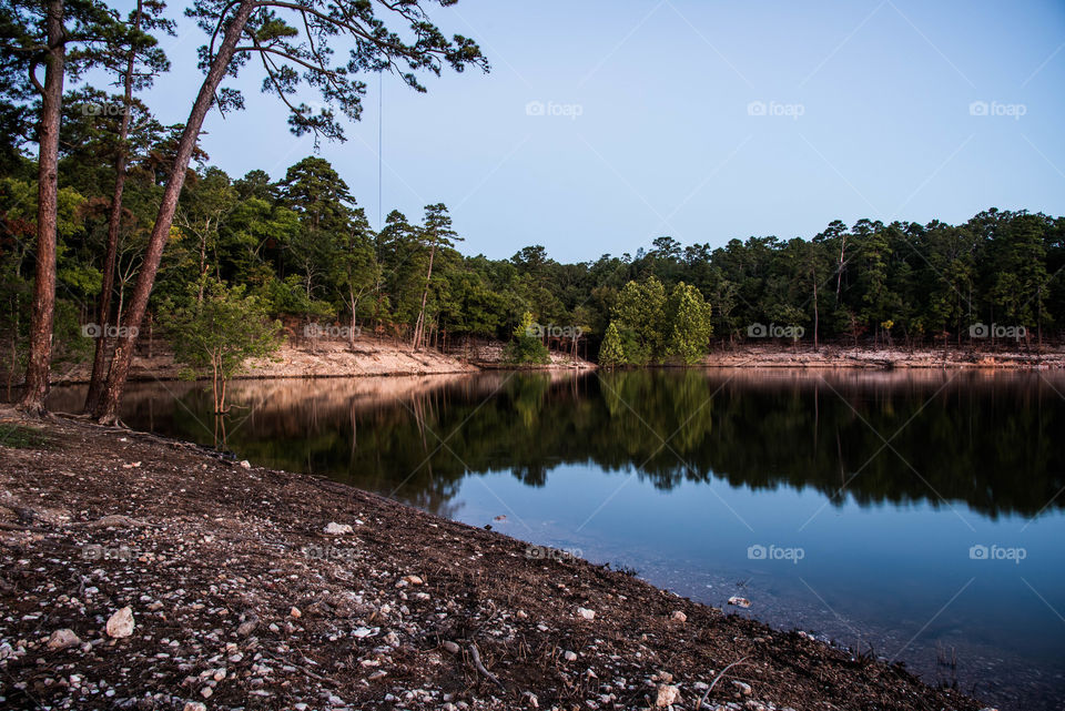 cove at broken bow lake. broken bow lake