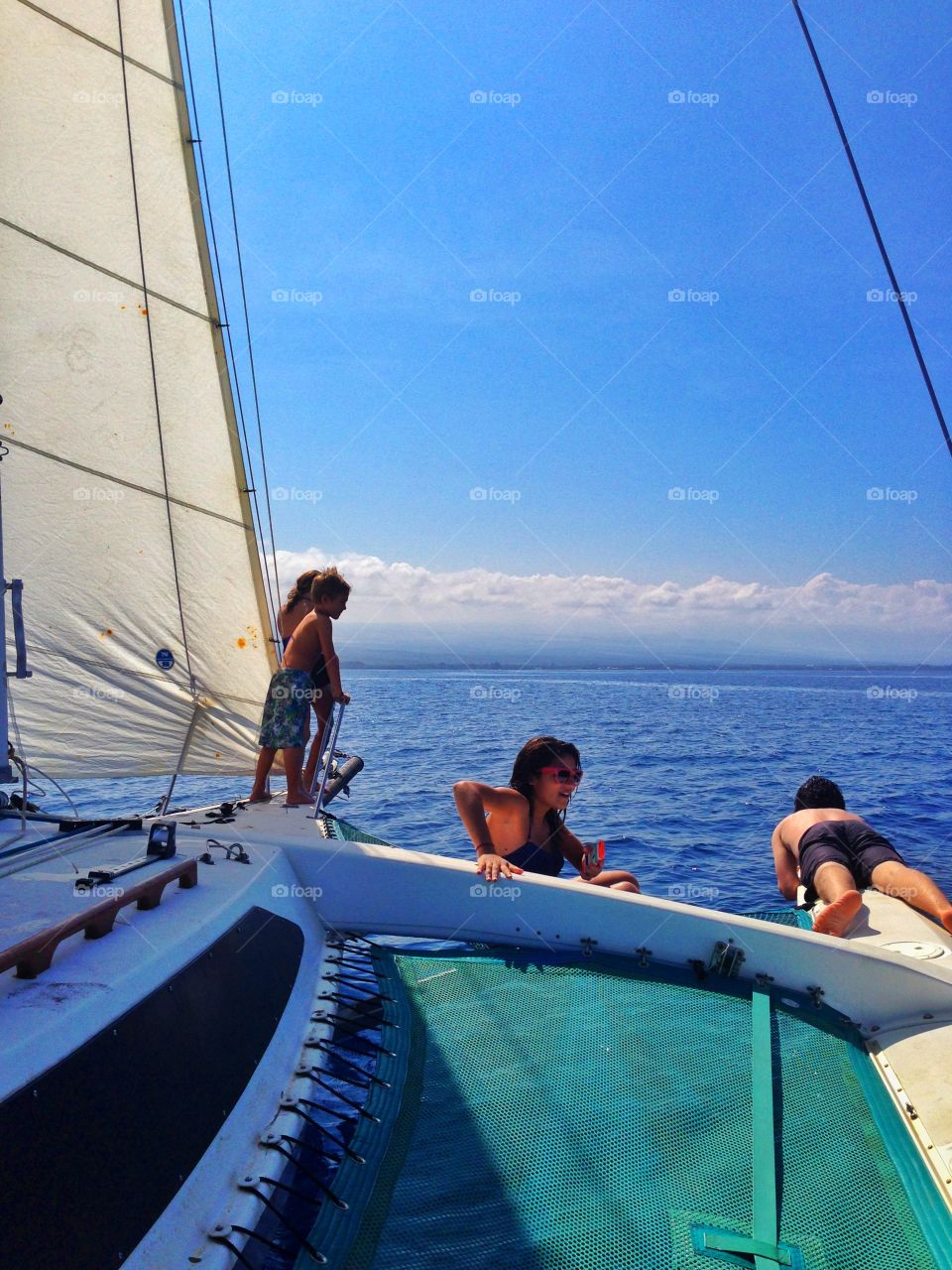 Boat day. Friends and family out for a sail