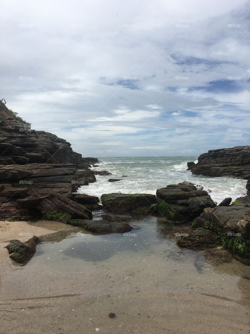 Paisagem da praia em búzios 