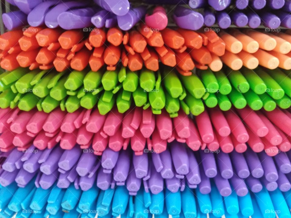 coloured pens