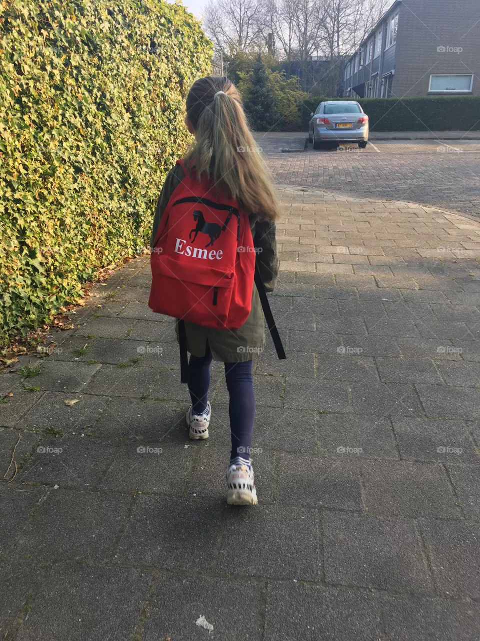 on my way to school 