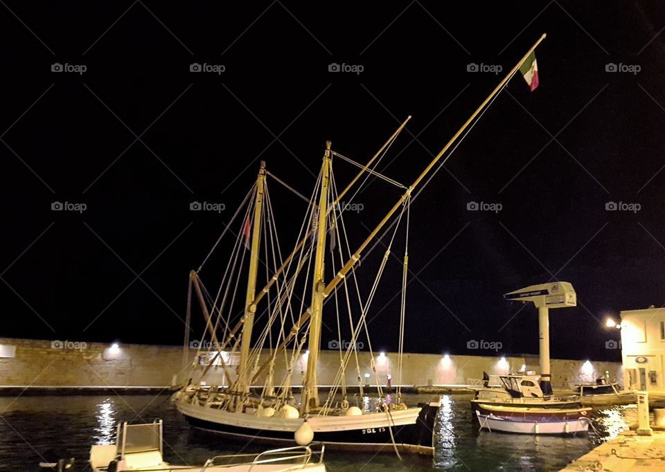 sailboat in the harbor