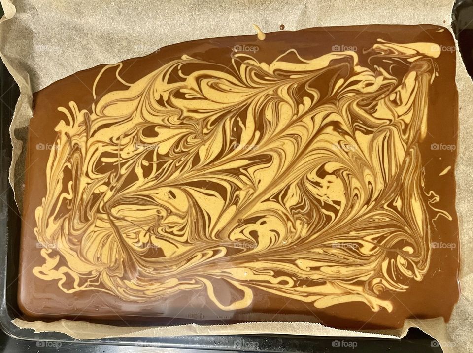 Beautiful chocolate art 