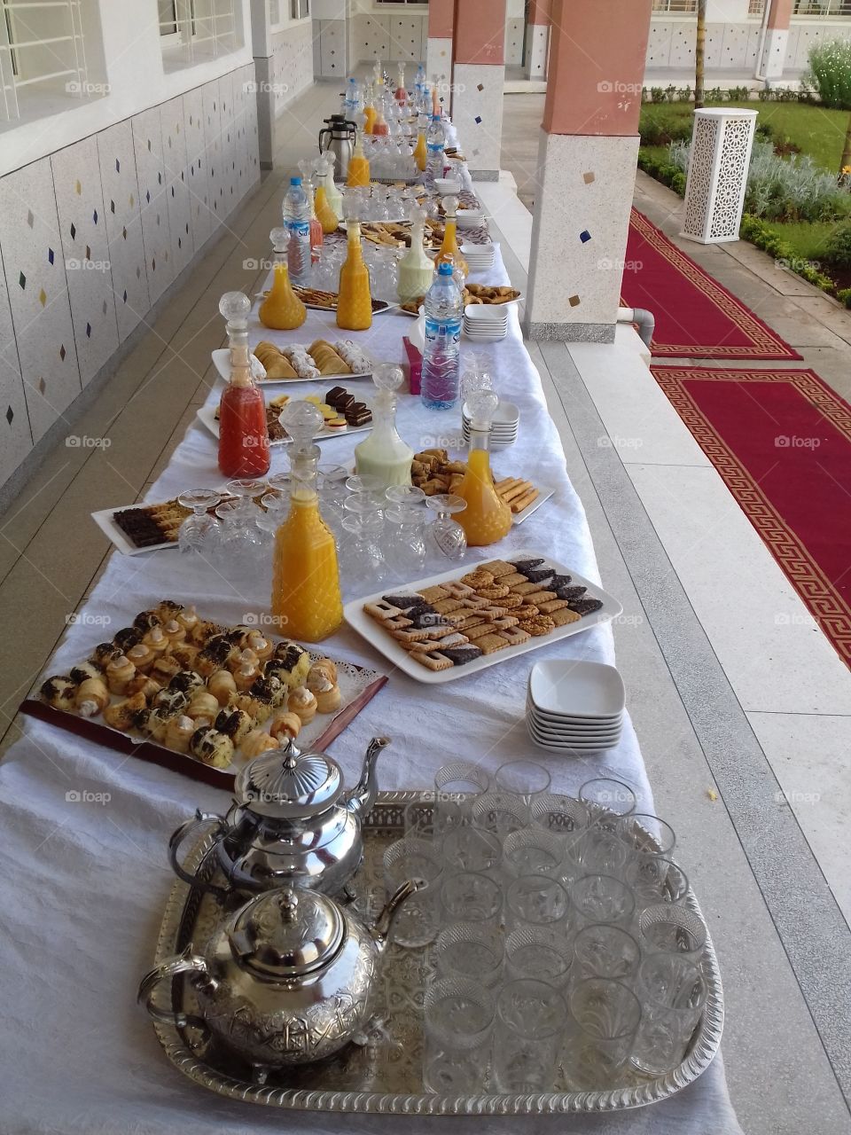 administrative buffet in moroccan faculty