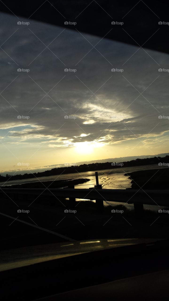 Sunset, Water, Beach, Landscape, Sea