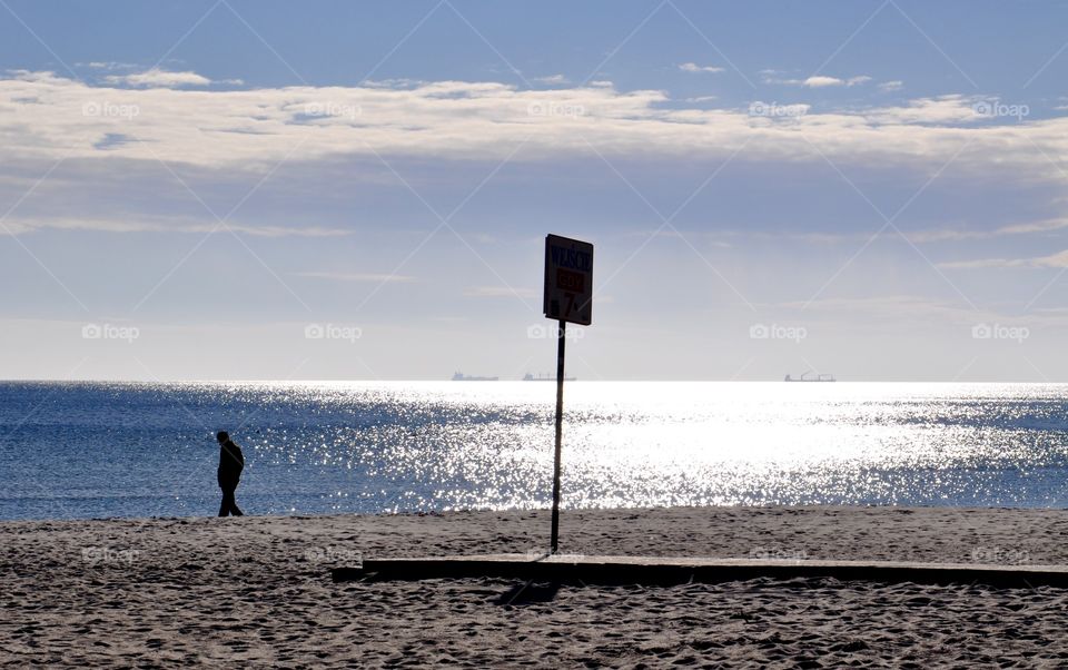 Sunny day on the beach in Poland 