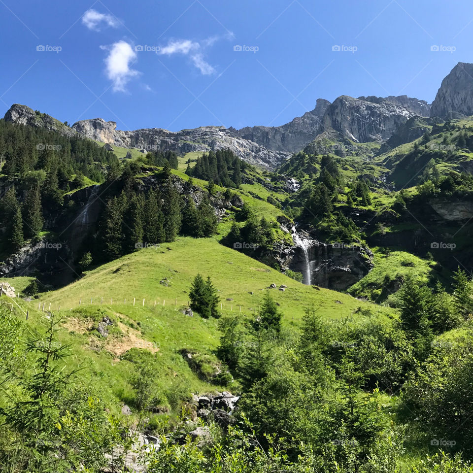 Kiental Swiss Waterfall 