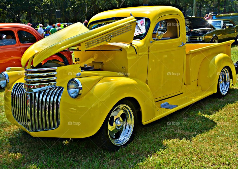 1941 Ford Truck - Yellow is the color of happiness, and optimism, of enlightenment and creativity, sunshine and spring.