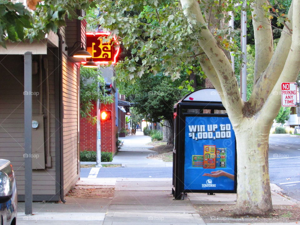 sidewalk view of the B-side