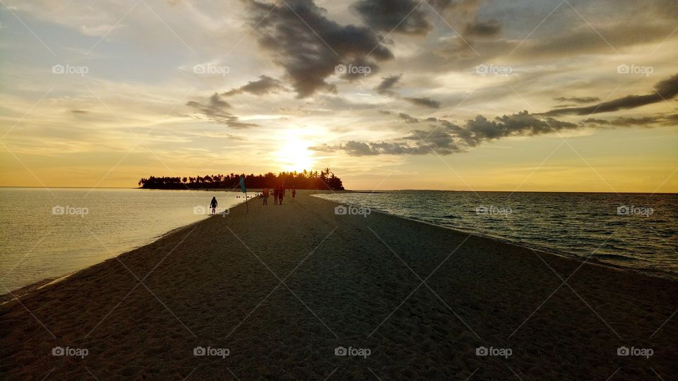 Shifting sandbar @Kalanggaman Island Palompon