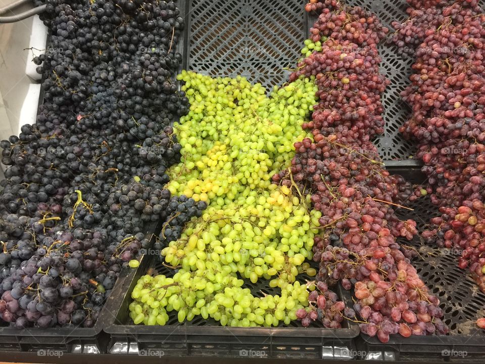 Colorful grapes