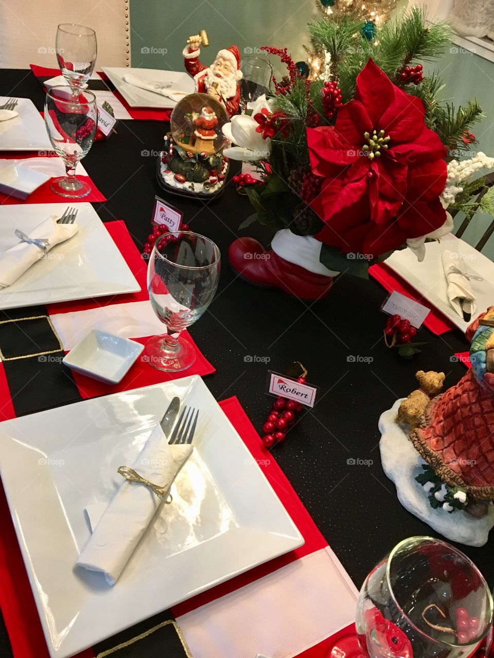 Christmas Table Setting 