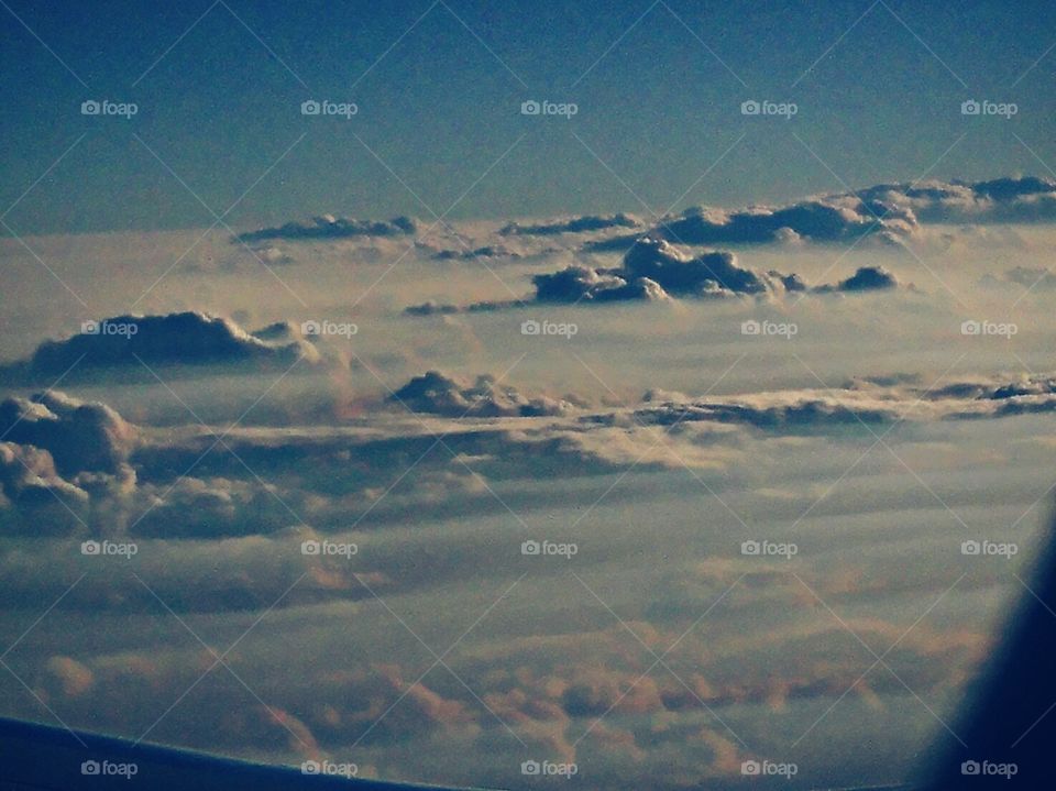 Beautiful Clouds From Airplane View