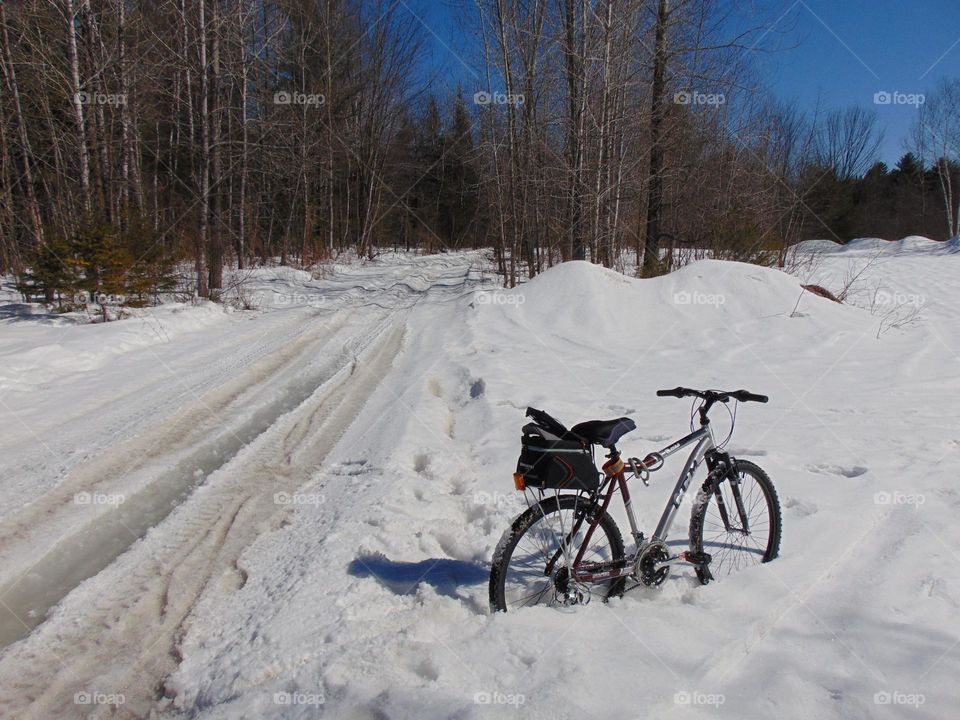 Winter bicycle adventures