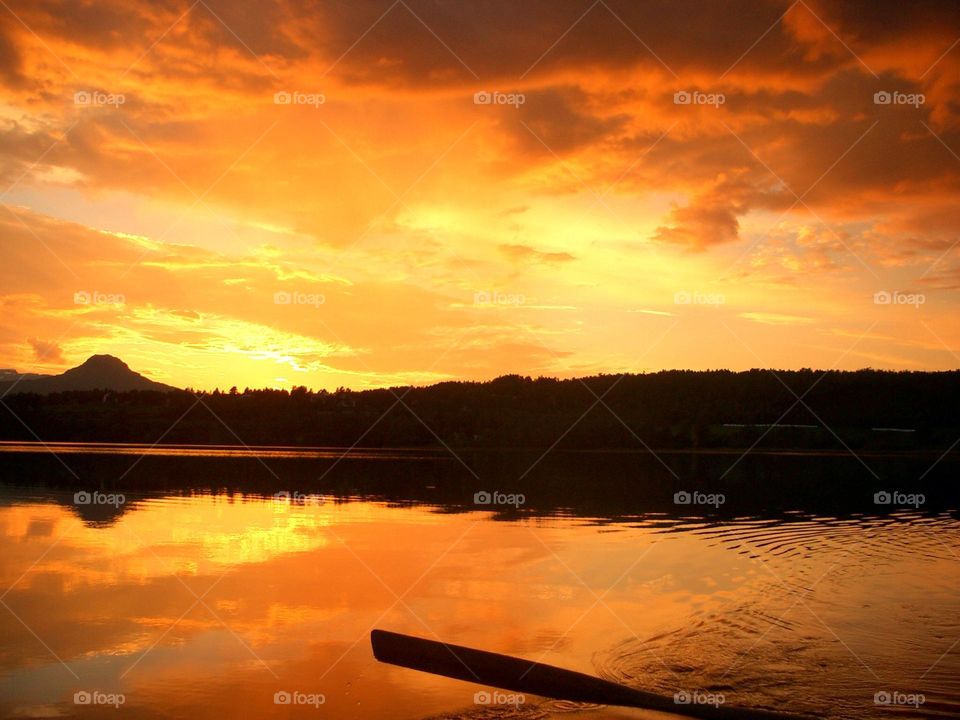 Clouds sunset Norway