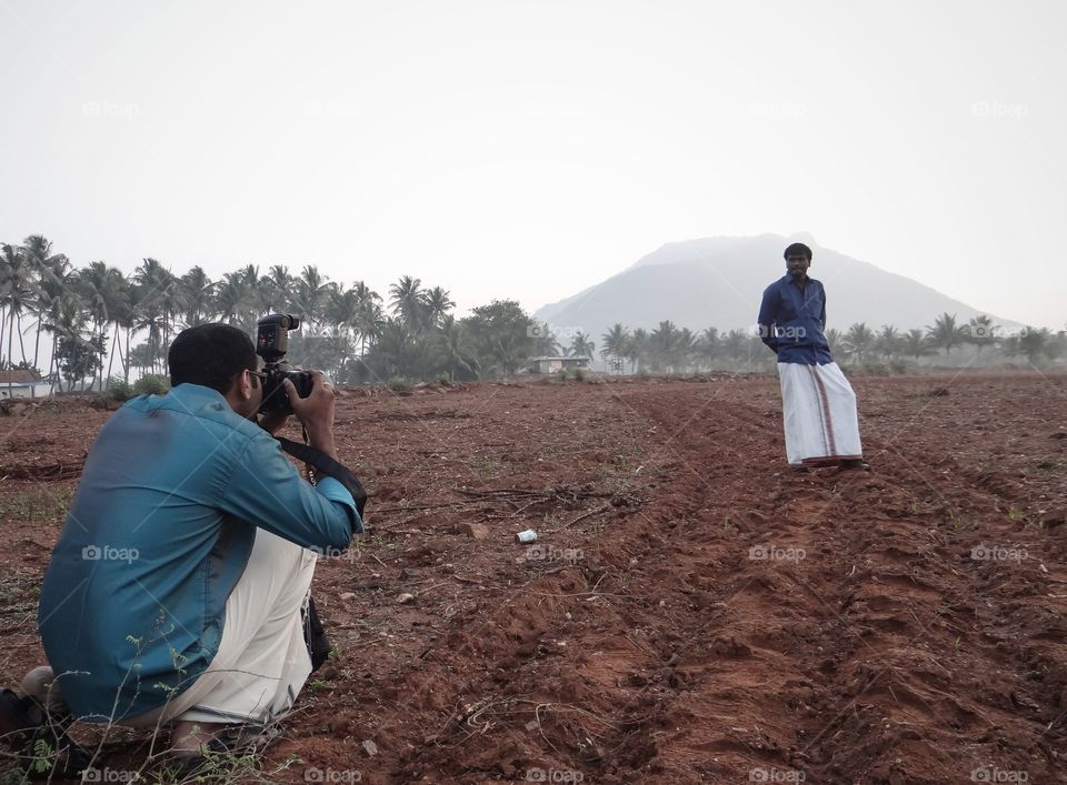 Photographer in action