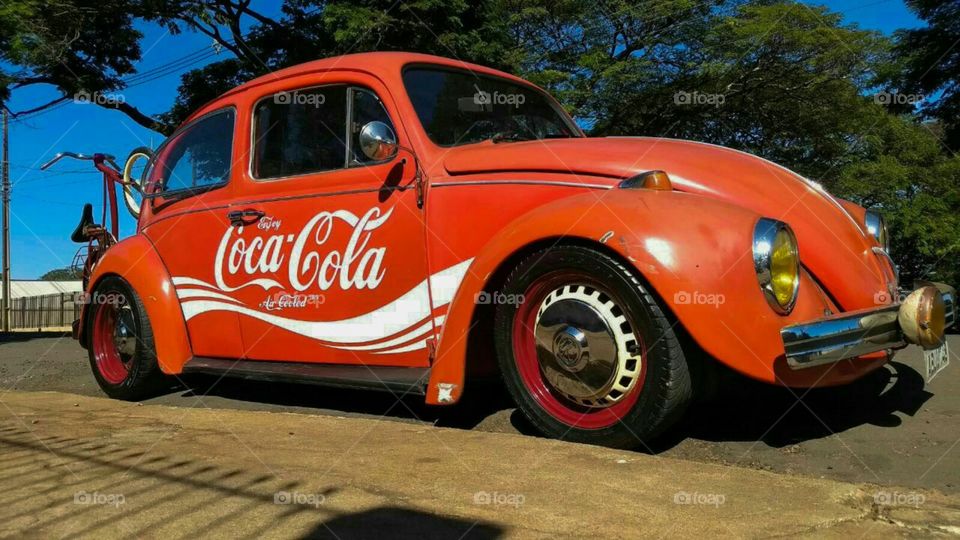 Fusca Coca-cola