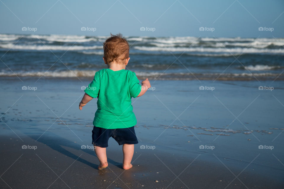 Baby on beach