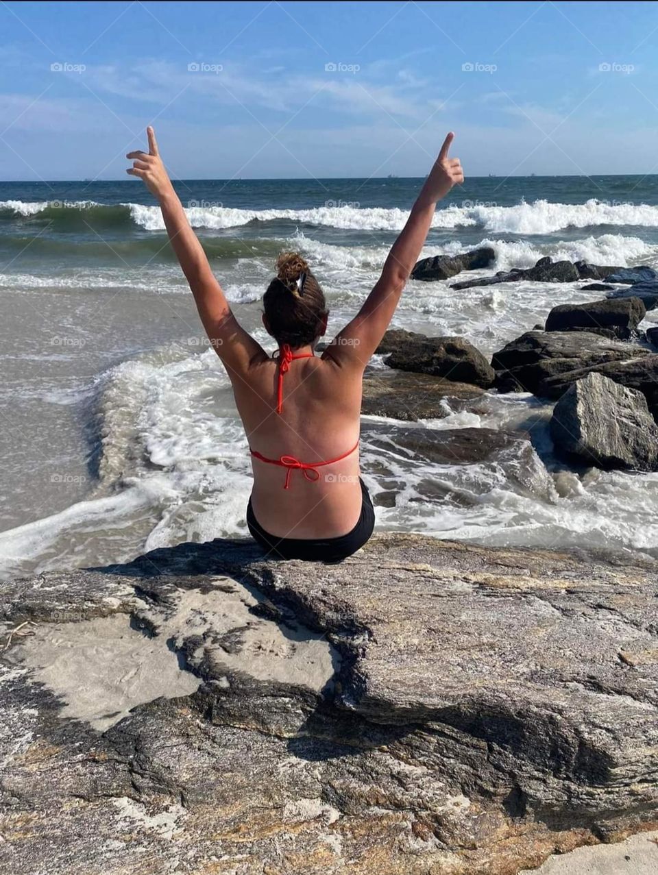 Feeling free on the beach