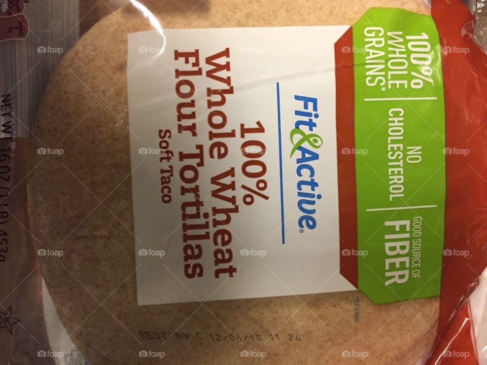 Fit & Active 100% Whole Wheat Flour Tortillas-Soft Taco.