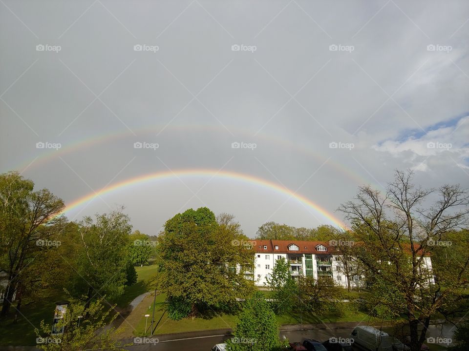 Crystal clear double rainbow
