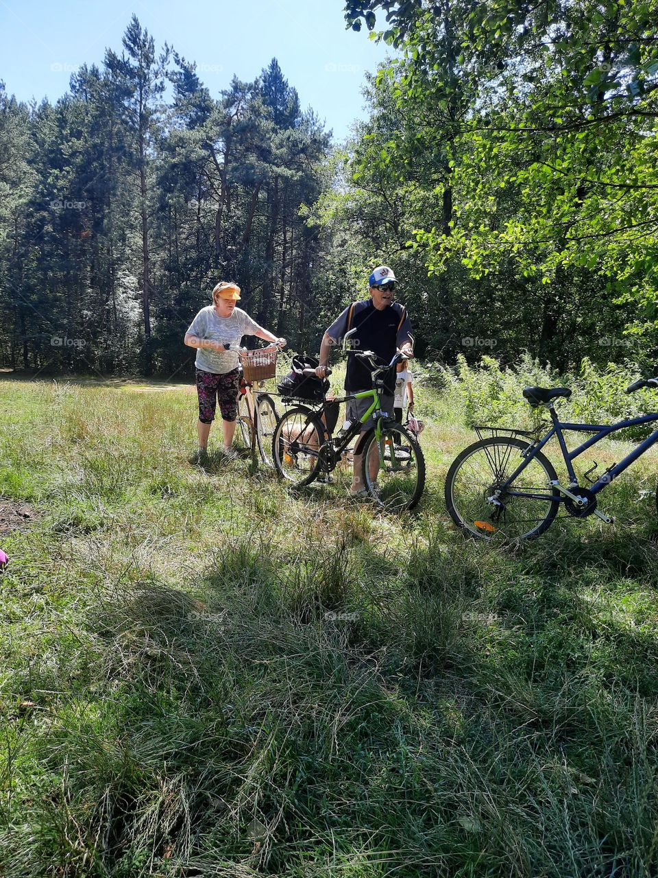 bike excursion near river bank