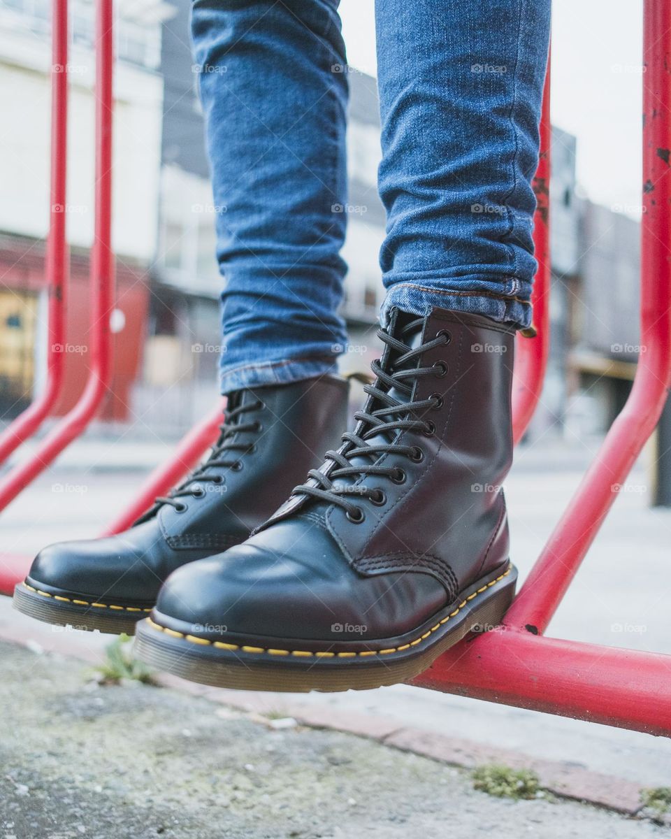 1460 black smooth de martens
