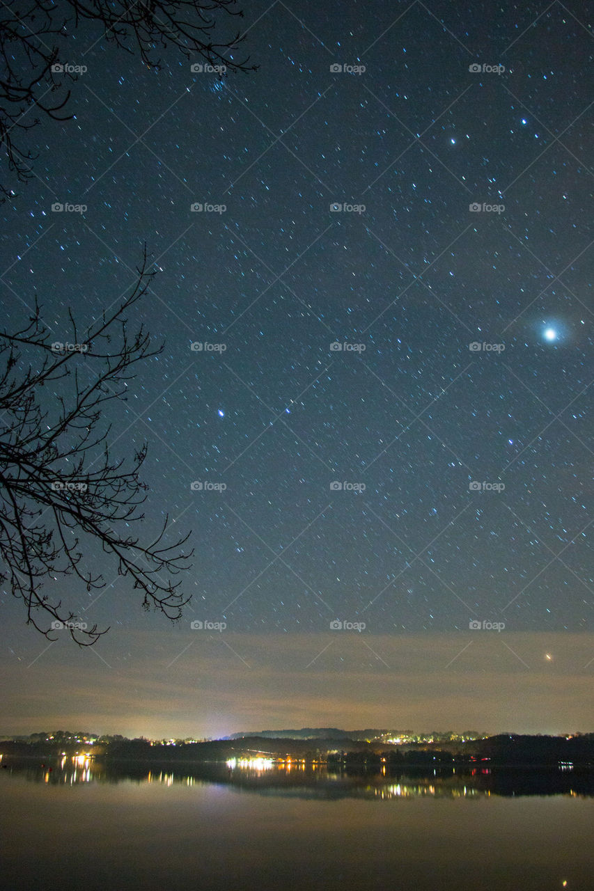 View of Lake starnberg at night