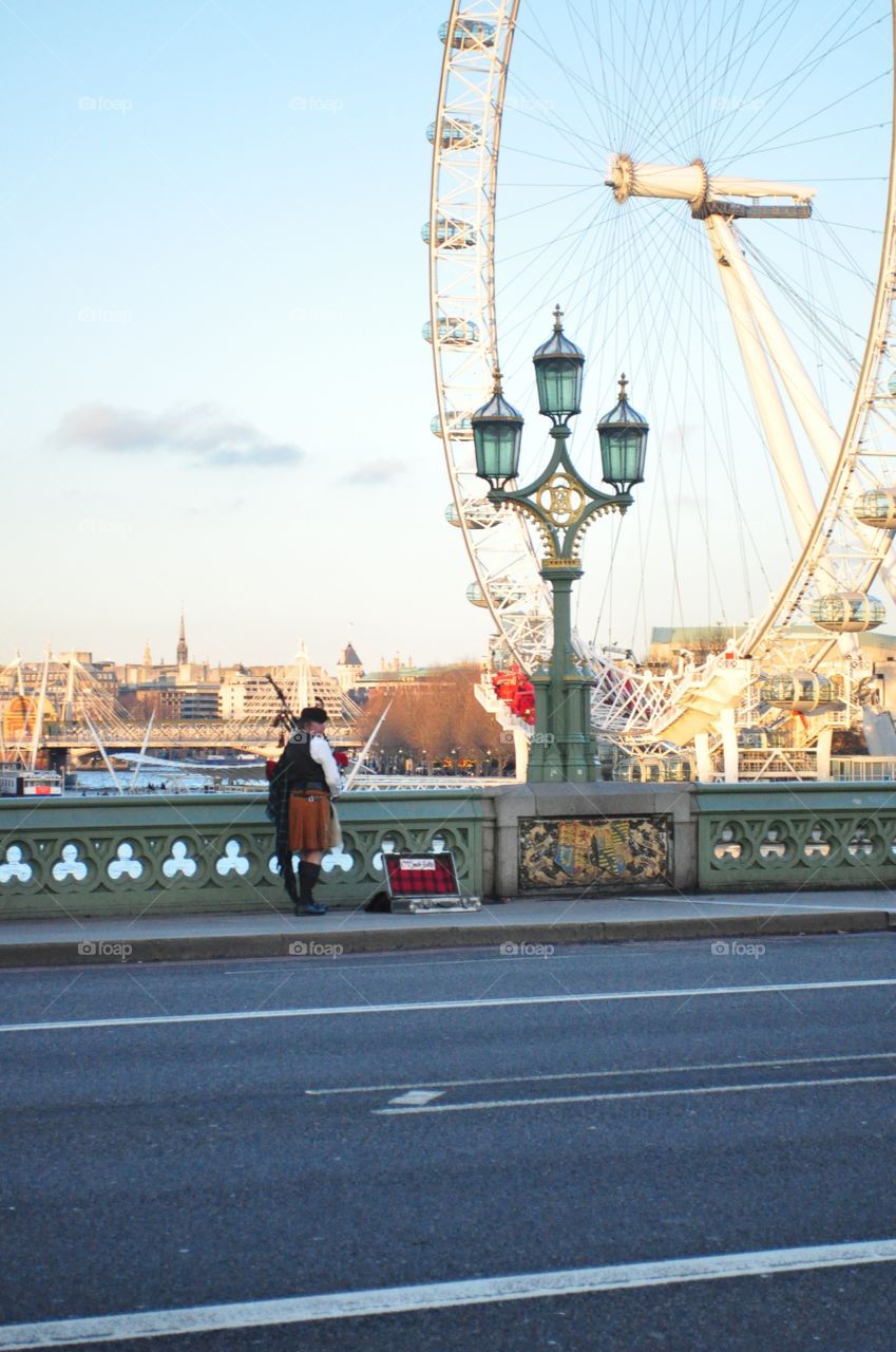 Bagpipes in London 