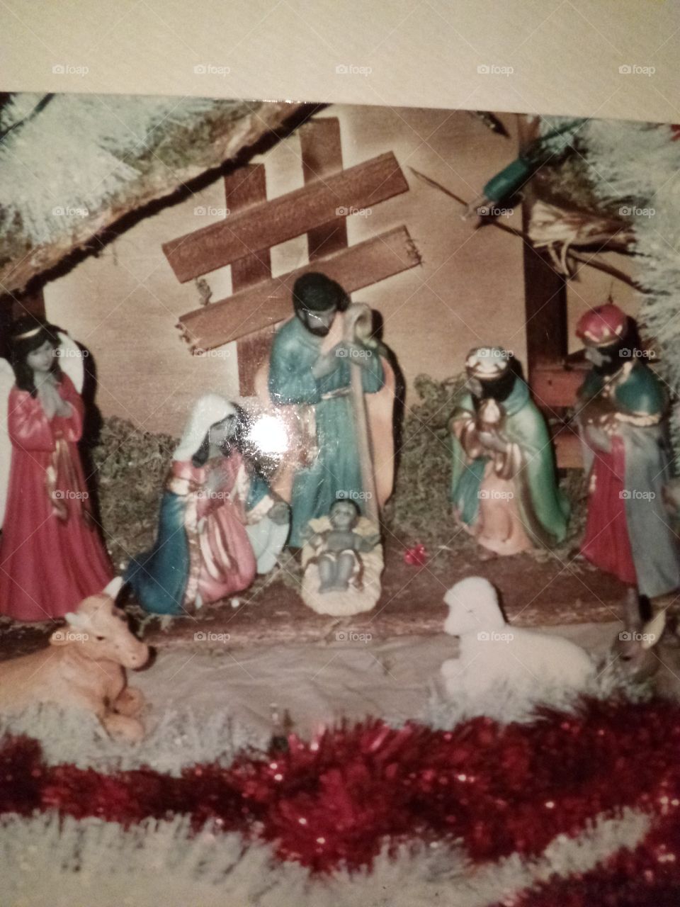 nativity scene of our Lord's birth