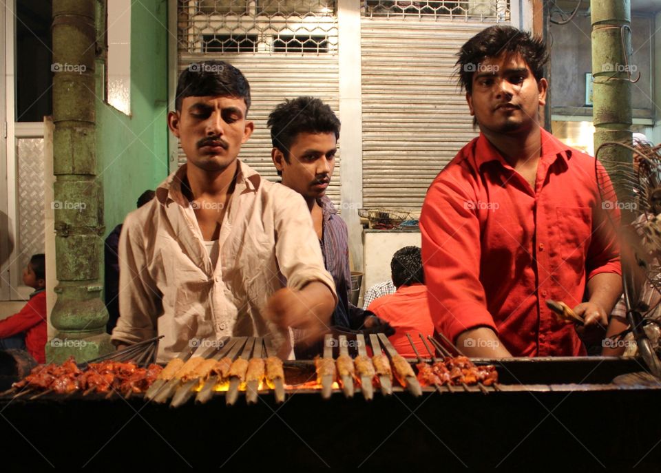 Street Food. street food of old Delhi