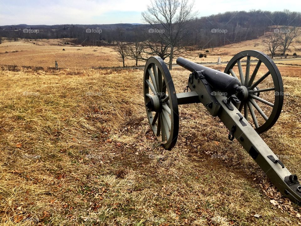 Battleground cannon- Gettysburg, Pennsylvania US