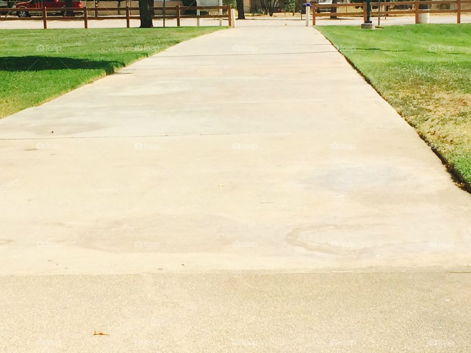 Sidewalk at the park