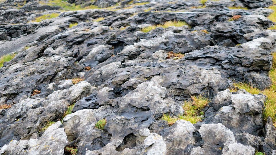 Luna landscape of Burren region 