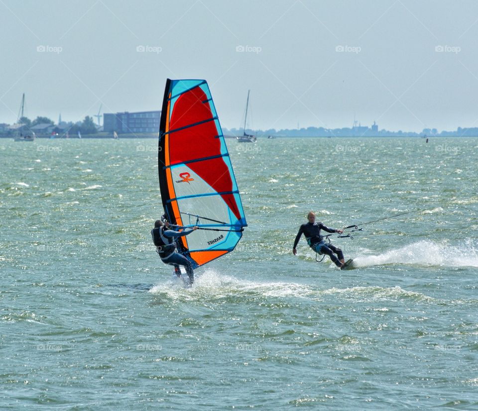 Wind surfing and kiteboarding
