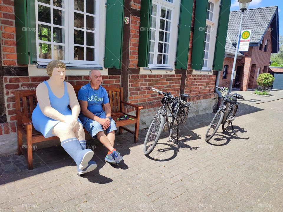 Vacation series: summer in the city. Incredibly beautiful atmosphere in the city. We like to ride on the big ones and rest near interesting places in the city.