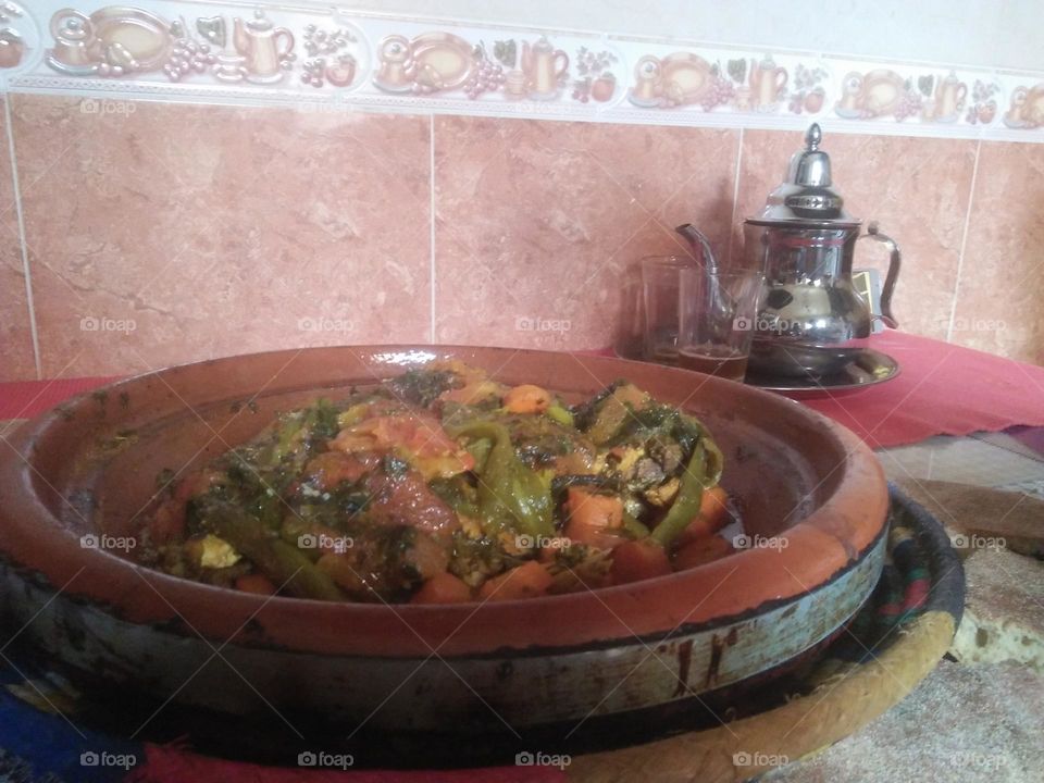 Delicious and famous  Moroccan food