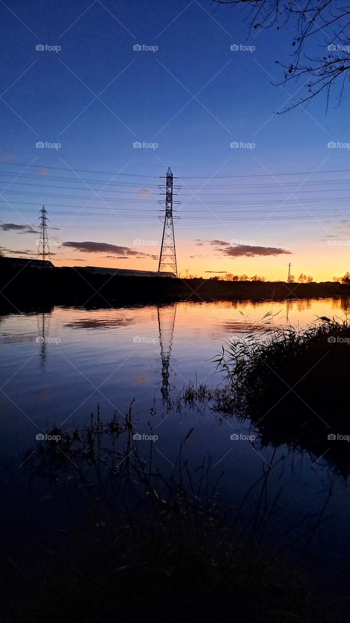 I saw the sunset and I took a photo of it