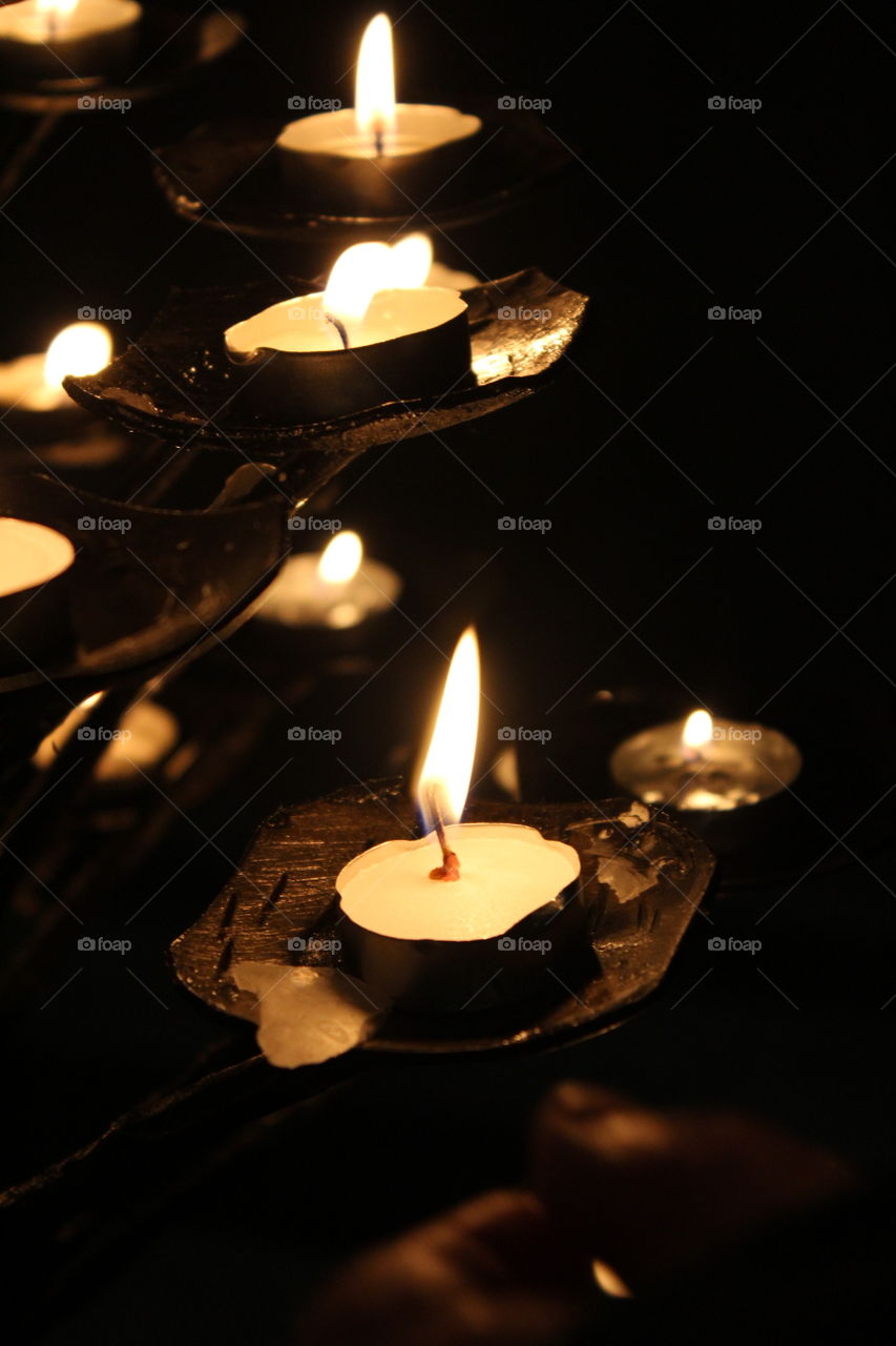 Candles light