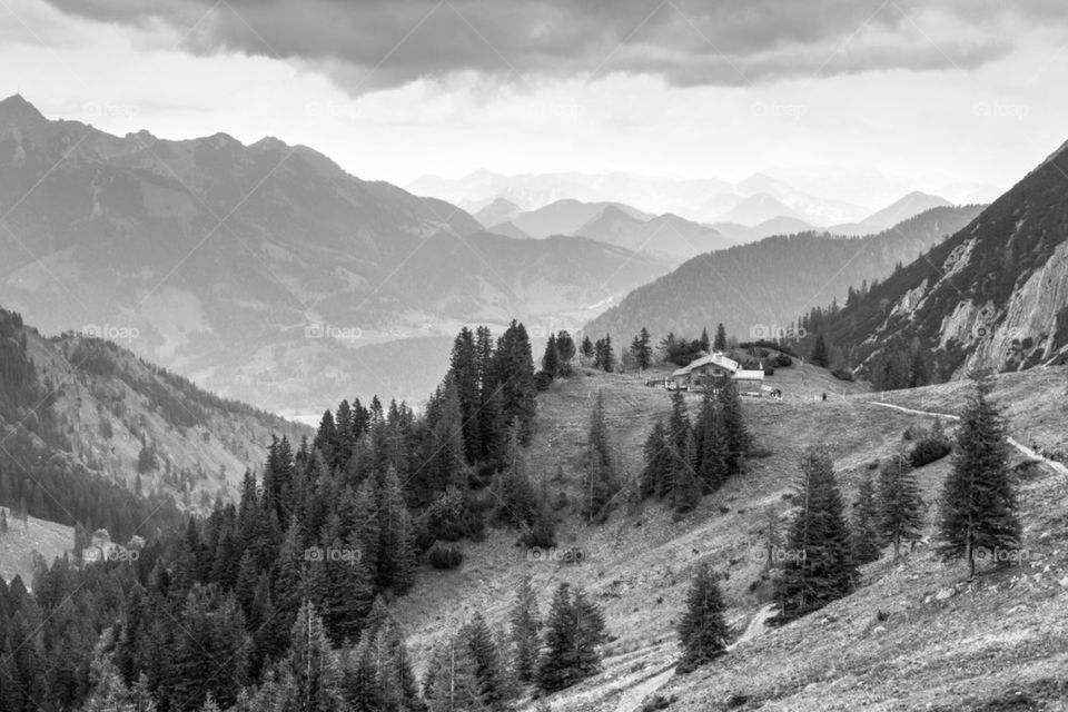 View of German alps