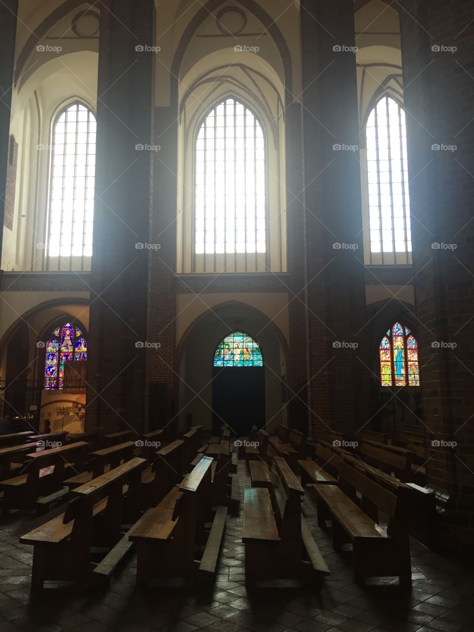 Inside a Roman Catholic Church 