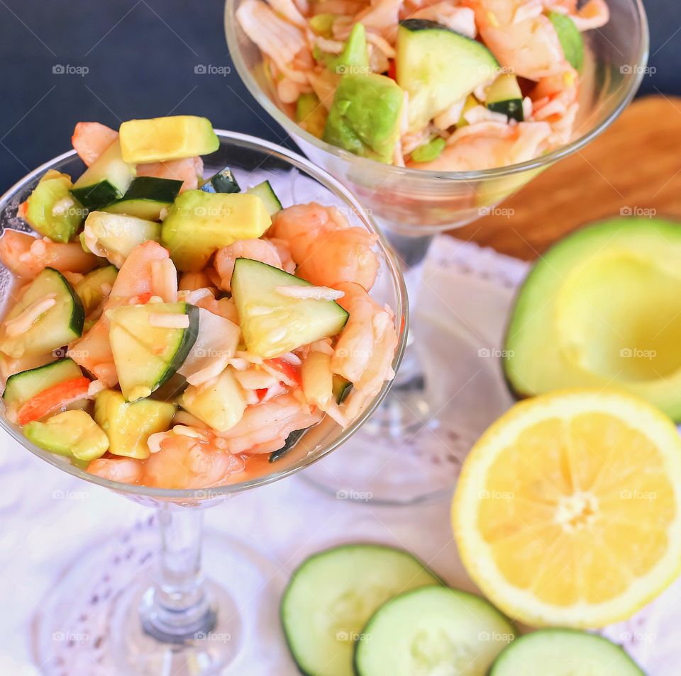 Shrimp and crab ceviche
