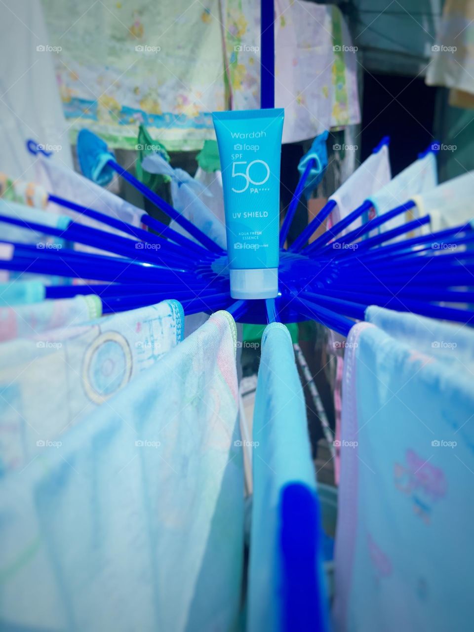 Wardah Beauty products, to protect the face from UV.