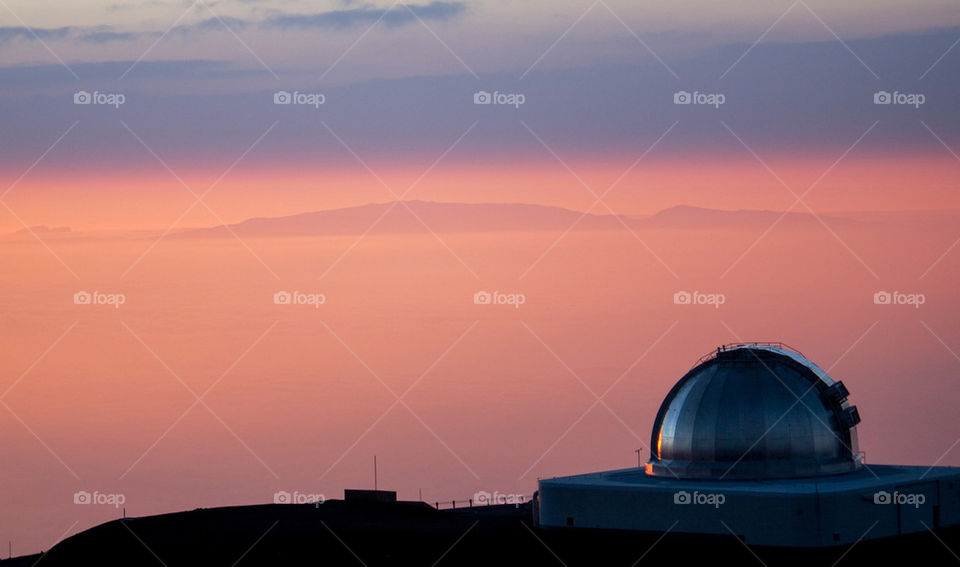 Sunset view of Mauna Kea