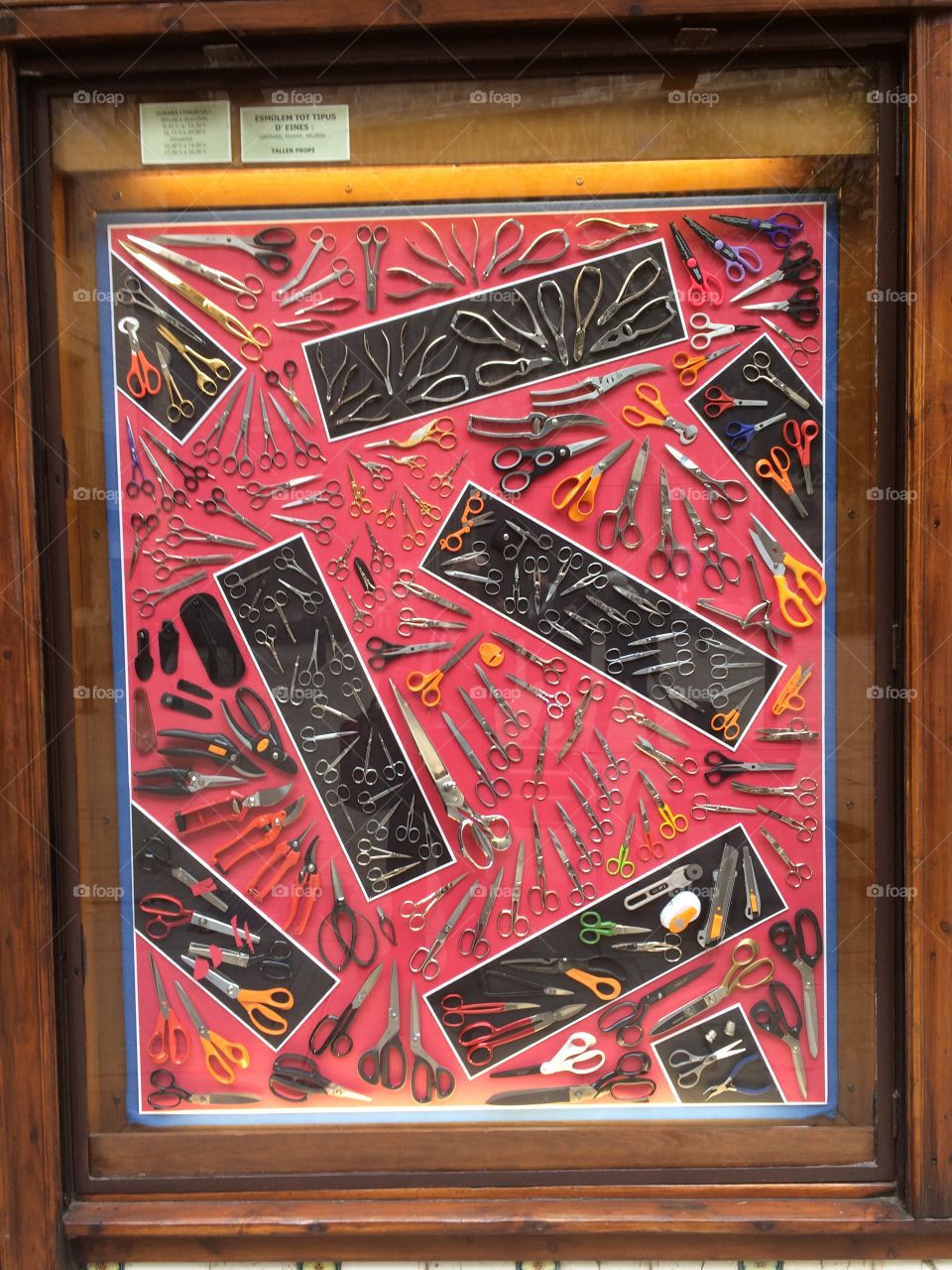 Scissors on the wall