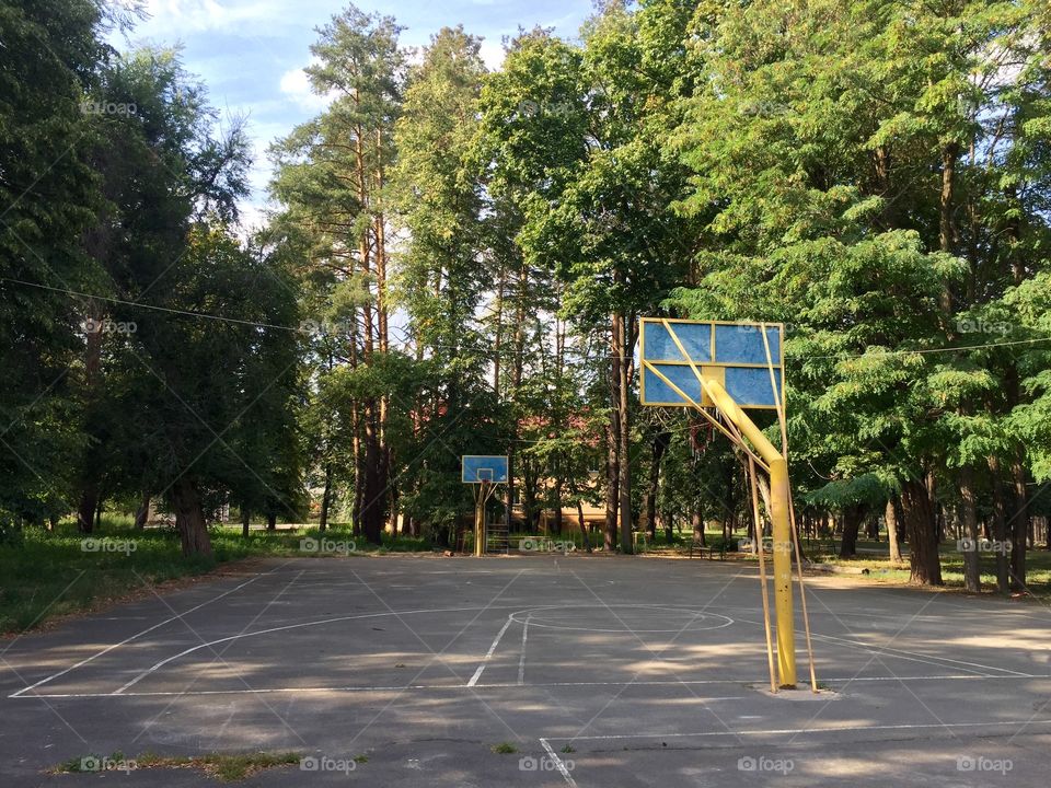 Basketball playground