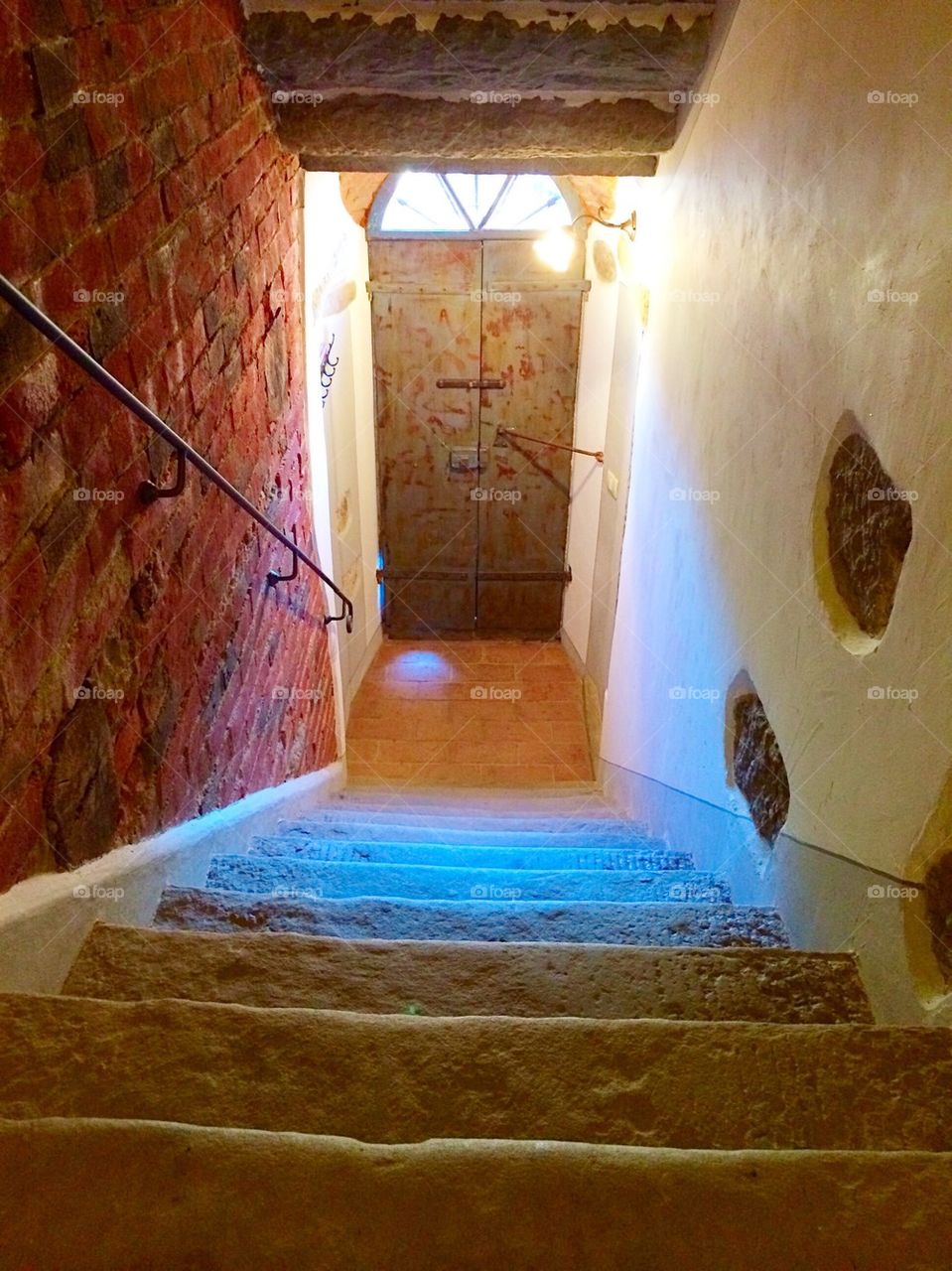 Tuscany house stairwell 